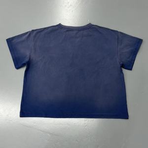 T-Shirt Personalizzata Kornit DTG con Stampa Grafica Vintage <span class=keywords><strong>Angelo</strong></span>, Effetto Strappato, Maglietta Oversize in Cotone per Uomo, Streetwear OEM - Product Image 2