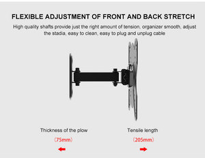 <span class=keywords><strong>Support</strong></span> <span class=keywords><strong>mural</strong></span> <span class=keywords><strong>TV</strong></span> télescopique haute performance Vesa 200x200mm <span class=keywords><strong>pour</strong></span> la maison - Product Image 4