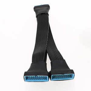 Cantell <span class=keywords><strong>USB</strong></span> 3,0 19PIN Header Placa base <span class=keywords><strong>Cable</strong></span> adaptador de extensión 1 a 2 Splitter - Product Image 3