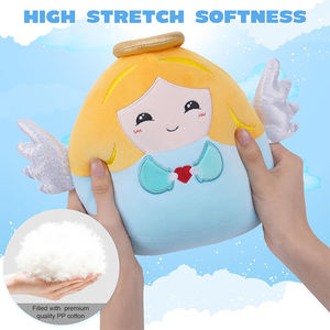 U926 Vente en gros de peluche ange avec ailes et auréole dorée Ange ensoleillé Jouet en peluche Cadeaux parfaits pour enfants Garçons Filles - Product Image 2