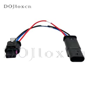 ปลั๊กเชื่อมต่อเซ็นเซอร์จอดรถ PDC 3 ขา รุ่น 1-1718644-1 สำหรับ GOLF PASSAT A1 A3 A4 A6 A7 Q5 Q7 R8 4F0 973 <span class=keywords><strong>703</strong></span> พร้อมสายไฟยาว 15 ซม. หรือ 28 ซม. - Product Image 1