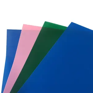 Wholesale 150 Micron Transparent Colorful Plastic PVC Binding Cover Sheets for Books