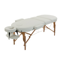 Lit de massage en cuir synthétique à 3 sections, neuf, pliable, avec accoudoirs modernes et couleurs personnalisables pour la physiothérapie à domicile (vente en gros)