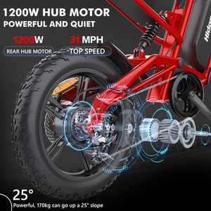 Envío Directo desde Almacenes de la UE, EE. UU. y Reino Unido, Bicicleta Eléctrica Hidoes B6 en Oferta, Bicicleta de Montaña de 48 V y 1200 W, Bicicleta Eléctrica HD-B6 de 1200 W - Product Image 4