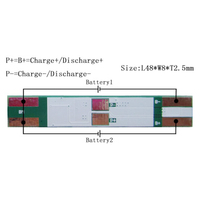 Module de batterie externe de contrôle LWS 2S 10A, système de gestion de batterie 7,4 V, carte de circuit imprimé BMS