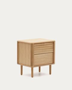 Premium Handmade Solid Wood <b>Bedside</b> Cabinet Featuring 2 Smooth Storage Drawers Modern Classic Furniture Designs - Product Image 4