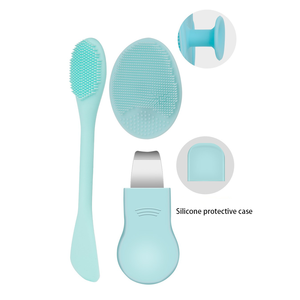 Outil de soin du visage double face en acier inoxydable pour éliminer les points noirs, spatule en silicone pour le soin de la peau du visage - Product Image 1