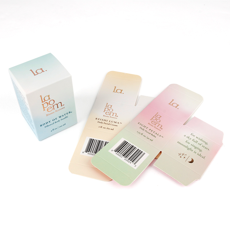 Eco Friendly Product Boxes Custom Skin Care Paper Card Box Oil Packaging Box Factory Supply