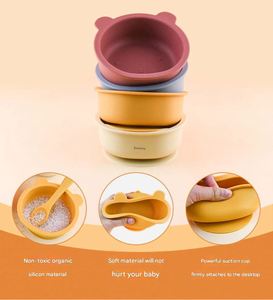 Plato de Silicona Ecológico Libre de BPA para Bebés, Platos Bonitos para la Cena de los Niños Pequeños con Succión, Vajilla Segura para Uso Doméstico - Product Image 5