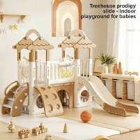 Échelle d'escalade multifonctionnelle pour enfants avec toboggan, parc d'aventure, conception durable, jouet éducatif pour l'intérieur