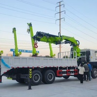 Camion-grue articulé Zoomlion HOWO 8x4 38T, hauteur de levage 25m, plateau de chargement 8.5m, garantie internationale