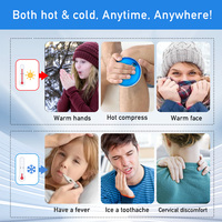 Portable Magic Instant Click Heat Warm Pad Pack Gel chauffe-mains avec impression de forme de taille personnalisée
