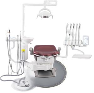 Unidad dental con <span class=keywords><strong>silla</strong></span> dental ajustable <span class=keywords><strong>Silla</strong></span> <span class=keywords><strong>de</strong></span> <span class=keywords><strong>dentista</strong></span> con luz LED con taburete y bandeja <span class=keywords><strong>de</strong></span> instrumentos - Product Image 2