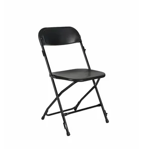 Folding dining chairs plastic chairs on metal frame pp plastic chairs for events occasions