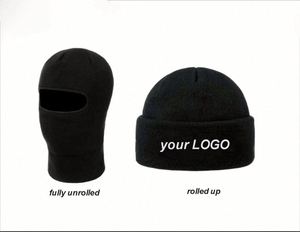 Bonnet cagoule tricoté personnalisé double usage pour l'hiver, masque facial intégral, chaud et coupe-vent pour l'extérieur – Offre spéciale - Product Image 1