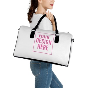 Haute qualité étanche PU main <span class=keywords><strong>voyage</strong></span> sac en cuir polynésie Hawaii fleur impression élégant grande capacité sac de <span class=keywords><strong>voyage</strong></span> - Product Image 6
