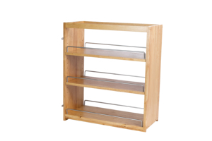 Organisateur de cuisine en bois à tiroirs coulissants - Product Image 4