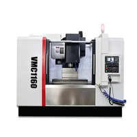Centre d'usinage vertical CNC VMC1160 BT40 avec système FANUC, moteur automatique robuste et table de 1200x600mm