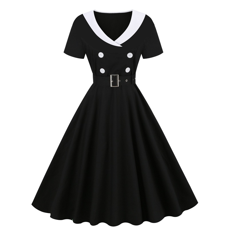 Shop Our Women Vintage Dress 1950s 60s Retro Print Dress