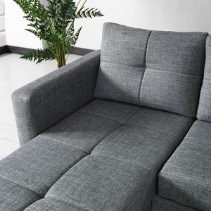 Modern Traditional Design L-Shape Reclining Convertible <b>With</b> <b>Storage</b> for Home Furniture and Bedroom Decor Chesterfield <b>Bed</b> - Product Image 2
