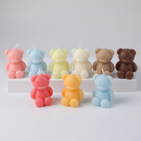 Bestseller Luxuriöse Duftkerzen mit Niedlichem Teddybär-Design 8 Farboptionen Neuartige Kerzen für Geschenkeläden und Einzelhandel