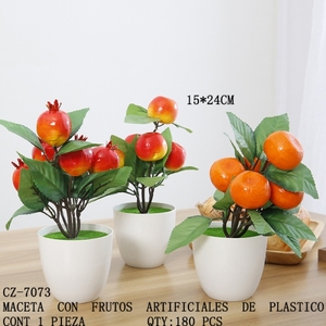 Piante in vaso di frutta artificiale decorazione per la casa elegante classico portatile elegante di lusso moderno - Product Image 1