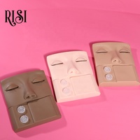 Tête de Mannequin de cils RISI vente chaude avec palette remplacement de cils formation de cils affichage de formation de visage fournitures de cils outils