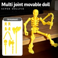 Figura de acción articulada con múltiples puntos de movimiento, esqueleto humano flexible DIY, muñeco de juguete para colección, regalo, decoración del hogar