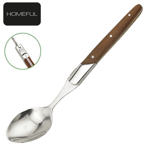 Cao cấp thép không gỉ laguiole Flatware Set dùng một lần dao kéo với Rose gỗ xử lý bao gồm bít tết dao nĩa thìa - Product Image 4