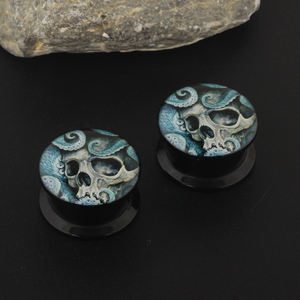 Mélanger La Taille 20 pièces Acrylique UV Vis Logo Bouchons D'<span class=keywords><strong>oreille</strong></span> Expandeurs Boucles D'oreilles Lobe Kit D'étirement Piercing Bijoux De Corps Chair tunnels - Product Image 5