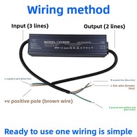 Fuente de alimentación impermeable de 220V a 12V/24V IP67 fuente de alimentación para exteriores 36W 50W 100W 150W 200W 300W 400W transformador para pantalla Led