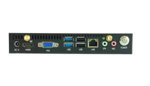 Mini PC HD5001-I7HGP, Intel Core <span class=keywords><strong>I7</strong></span> <span class=keywords><strong>3517U</strong></span> Dual Core, RAM DDR3 Max 8 Go, SSD MSATA, Alimentation 12V, Double Port COM, Ordinateur Industriel - Product Image 4