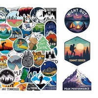 50 autocollants personnalisés de paysages urbains et graffitis pour ordinateur portable, guitare, skateboard, voiture, valise et bagages