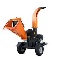 Broyeur de bois à disques NEXAGROT 15HP à essence GS150, capacité de 120 mm, broyeur d'arbres haute efficacité pour l'aménagement paysager avec démarrage à clé