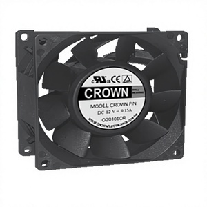 พัดลมแกน DC รุ่น Crown 8038 SERVERT1 แบบลูกปืน  วัสดุพลาสติก สำหรับอุปกรณ์อุตสาหกรรม (OEM) - Product Image 1