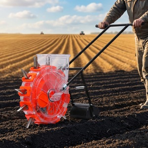 Semoir manuel à pousser 2-en-1 <span class=keywords><strong>pour</strong></span> maïs, arachides et soja avec fertiliseur intégré - Product Image 2