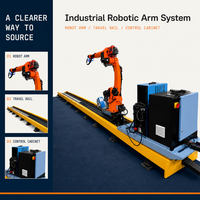 Machine de soudage robotisée pour la fabrication d'acier lourd, 7 axes, rail au sol de 12 m, soudage de composants structurels de grande taille