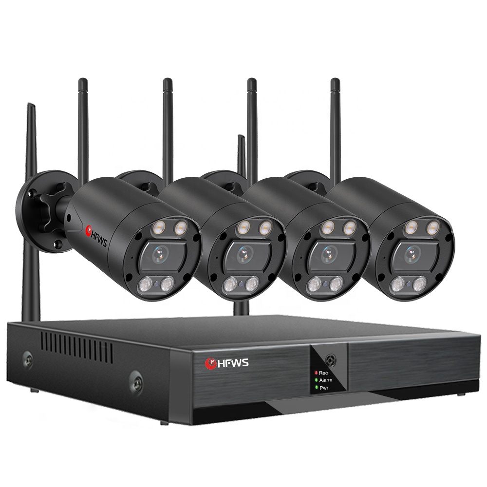 Ev açık Wifi IP kablosuz güvenlik Coms CCTV Nvr Dvr sistemi Tuya akıllı yaşam kapalı 2MP 1080P HD Poe bullet kamera kiti