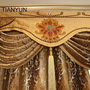 Tenda di fascia alta Tianyun marchio tacchino stile lusso finestra oscurante <span class=keywords><strong>tende</strong></span> d'oro per il soggiorno - Product Image 2