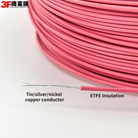Câble industriel UL10109 300V blanc isolé ETFE, multibrins, haute température 200 degrés, 22AWG, pour installation aérienne, conforme ROHS, bobine de 100m