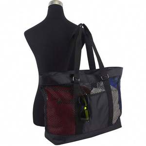 Customize Polyester Mesh <b>Tote</b> Beach <b>Bag</b> - Product Image 3