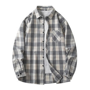 Camicia a quadri stile Euro-americano stile retrò stile classico modello ODM Camisas <span class=keywords><strong>uomo</strong></span> camicia di flanella essenziale autunno <span class=keywords><strong>senza</strong></span> <span class=keywords><strong>tempo</strong></span> per gli uomini - Product Image 4