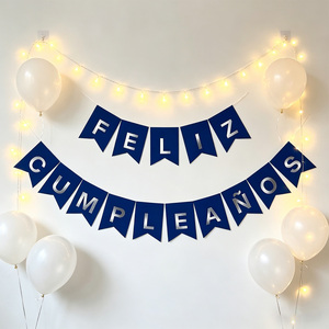 Guirnalda di lettere blu 'Party Love' in plastica leggera ma resistente, 16 pezzi, 4 m, 12 pezzi/sacchetto - Product Image 3