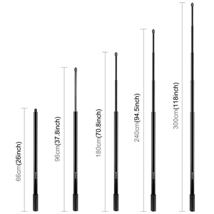 Chất Lượng Cao Puluz 3M Kim Loại Ảnh Tự Sướng Stick 5-Phần Kính Thiên Văn Rod Monopod Cho Điện Thoại Di Động Điện Thoại Hành Động Máy Ảnh Vlogging Chủ - Product Image 3