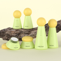 Ensemble d'emballage de soins de la peau givré avec logo personnalisé 30g 50g 100ml 120ml Pot de crème cosmétique en verre de luxe Bouteille de lotion tonique avec pompe