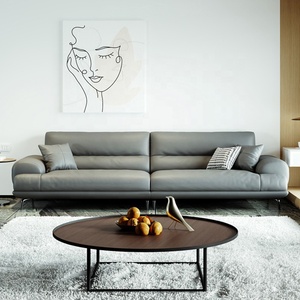 Sofá de Oficina Simple y Moderno de Cuero para Recepción, Sala de Espera, Área de Recepción, Negociación - Product Image 1