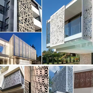 Panneau de <span class=keywords><strong>façade</strong></span> perforé en alliage d'aluminium massif au design moderne pour revêtement mural <span class=keywords><strong>extérieur</strong></span> d'hôpital et de centre commercial - Étanche et ignifuge - Product Image 6
