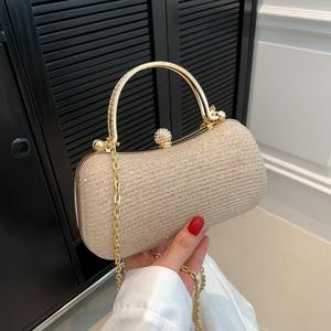 Bolso de Hombro con Cadena Dorada para Mujer, Modelo 2026, Bolso de Noche Elegante y de Lujo - Product Image 4