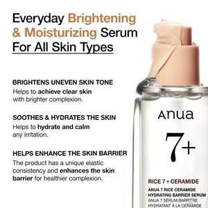 Anua 7+ Rice Ceramide Hydrating Barrier Serum 50 ml Hidratante Facial - Product Image 3