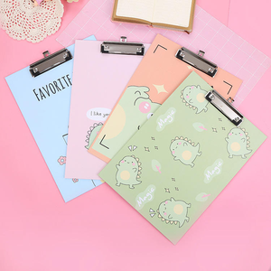 Bloc-notes dinosaure de dessin animé A4 avec clip, produits de classement Kawaii, bloc-notes de bureau scolaire, dossier - Product Image 3